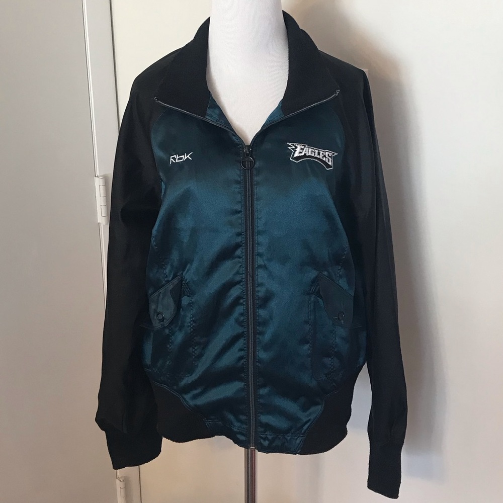 Reebok Eagles Embroidered Full Zip Stadium Jacket